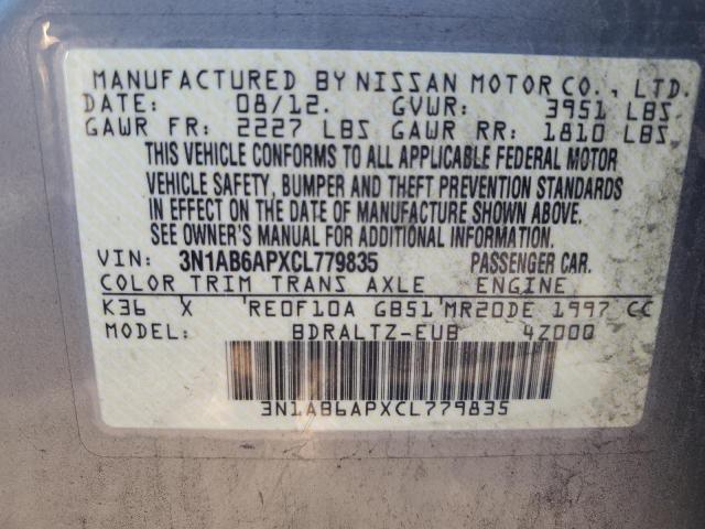 Photo 12 VIN: 3N1AB6APXCL779835 - NISSAN SENTRA 