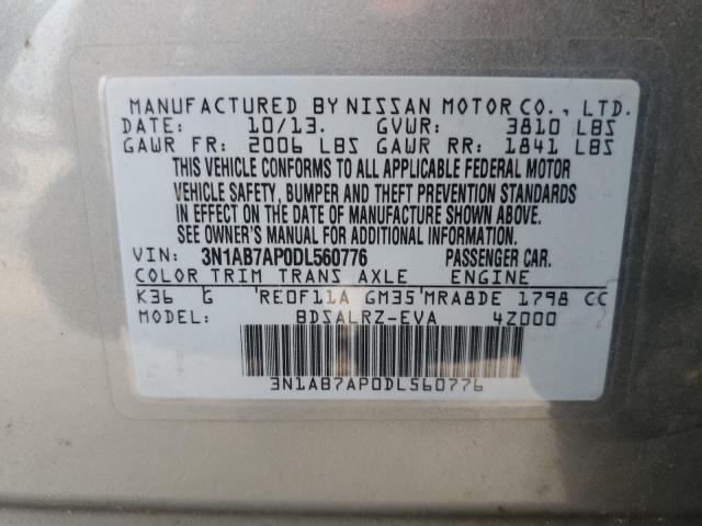 Photo 11 VIN: 3N1AB7AP0DL560776 - NISSAN SENTRA S 