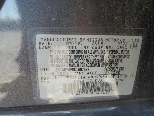 Photo 11 VIN: 3N1AB7AP0DL607627 - NISSAN SENTRA S 