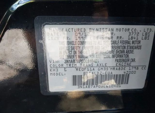 Photo 8 VIN: 3N1AB7AP0DL610401 - NISSAN SENTRA 