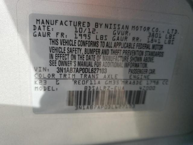 Photo 12 VIN: 3N1AB7AP0DL627103 - NISSAN SENTRA S 