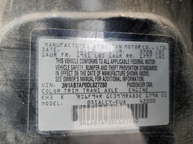 Photo 11 VIN: 3N1AB7AP0DL627280 - NISSAN SENTRA S 