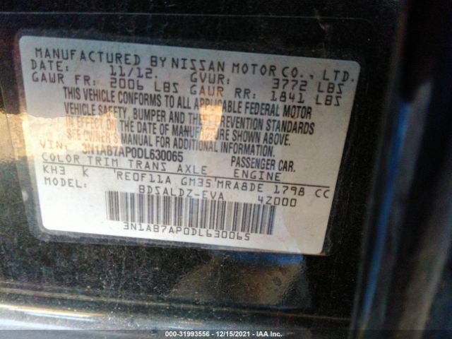 Photo 8 VIN: 3N1AB7AP0DL630065 - NISSAN SENTRA 