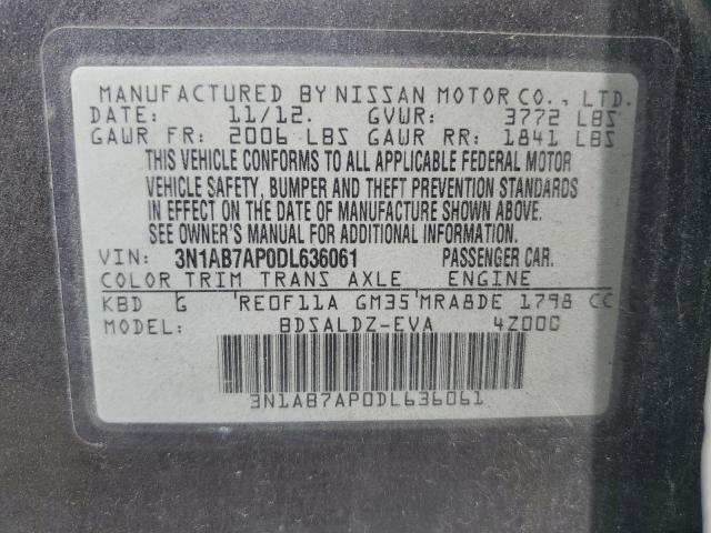 Photo 12 VIN: 3N1AB7AP0DL636061 - NISSAN SENTRA 