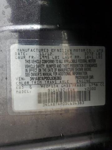 Photo 11 VIN: 3N1AB7AP0DL636383 - NISSAN SENTRA S 