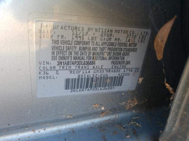 Photo 9 VIN: 3N1AB7AP0DL636884 - NISSAN SENTRA S 