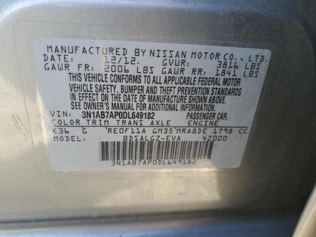 Photo 12 VIN: 3N1AB7AP0DL649182 - NISSAN SENTRA S 