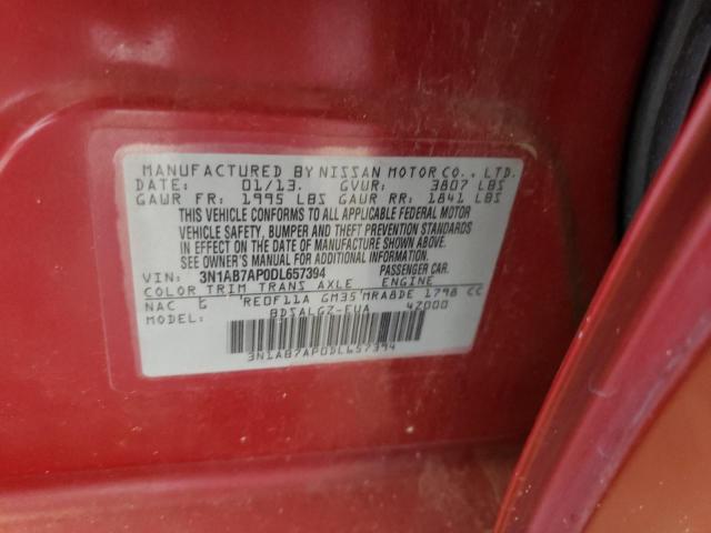 Photo 11 VIN: 3N1AB7AP0DL657394 - NISSAN SENTRA S 