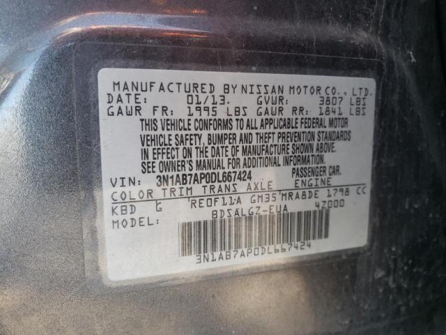 Photo 9 VIN: 3N1AB7AP0DL667424 - NISSAN SENTRA S 