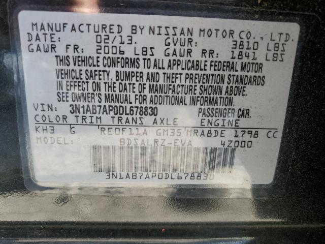 Photo 11 VIN: 3N1AB7AP0DL678830 - NISSAN SENTRA S 