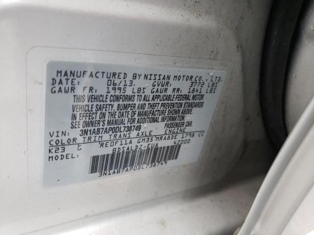 Photo 9 VIN: 3N1AB7AP0DL738749 - NISSAN SENTRA S 