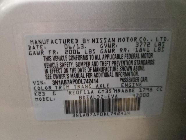 Photo 12 VIN: 3N1AB7AP0DL742414 - NISSAN SENTRA 