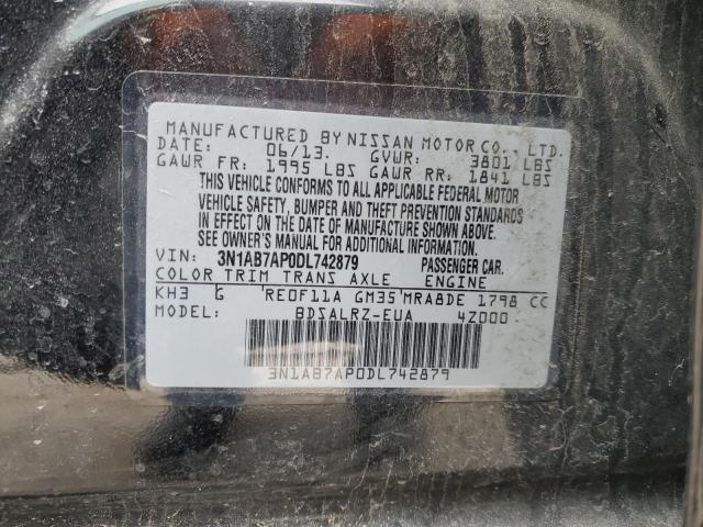 Photo 11 VIN: 3N1AB7AP0DL742879 - NISSAN SENTRA S 