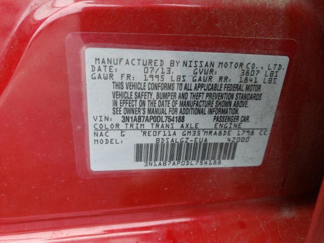 Photo 11 VIN: 3N1AB7AP0DL754188 - NISSAN SENTRA S 