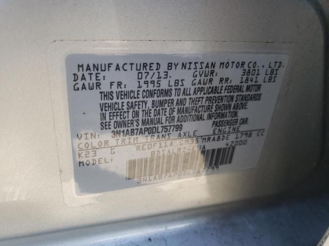 Photo 9 VIN: 3N1AB7AP0DL757799 - NISSAN SENTRA S 