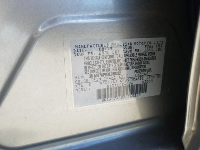 Photo 9 VIN: 3N1AB7AP0DL760332 - NISSAN SENTRA S 