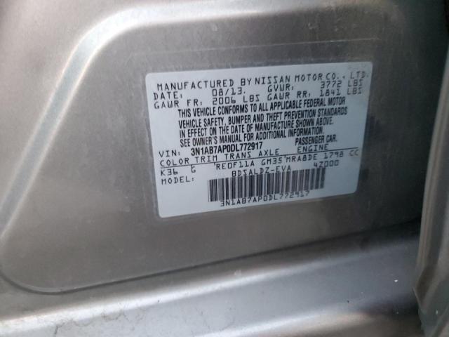 Photo 12 VIN: 3N1AB7AP0DL772917 - NISSAN SENTRA S 