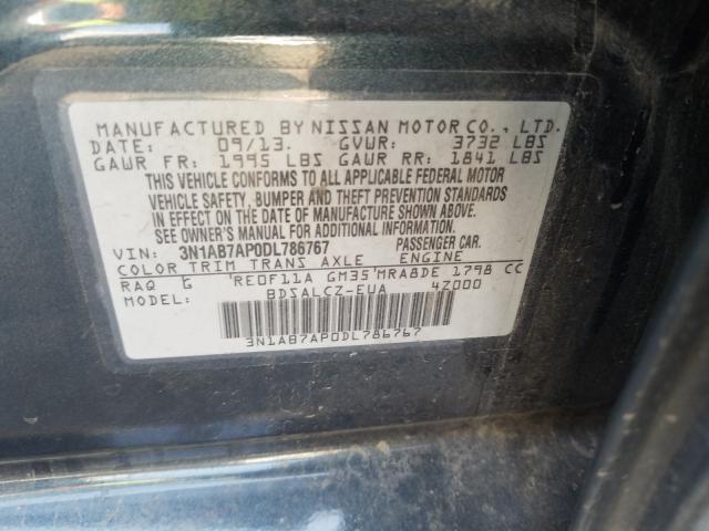 Photo 9 VIN: 3N1AB7AP0DL786767 - NISSAN SENTRA S 