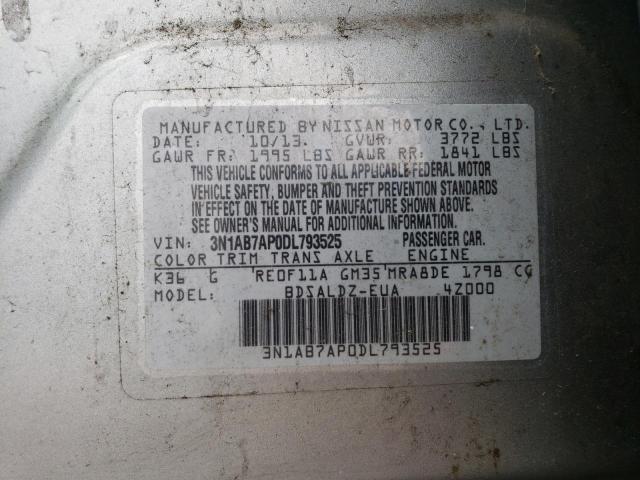 Photo 11 VIN: 3N1AB7AP0DL793525 - NISSAN SENTRA S 