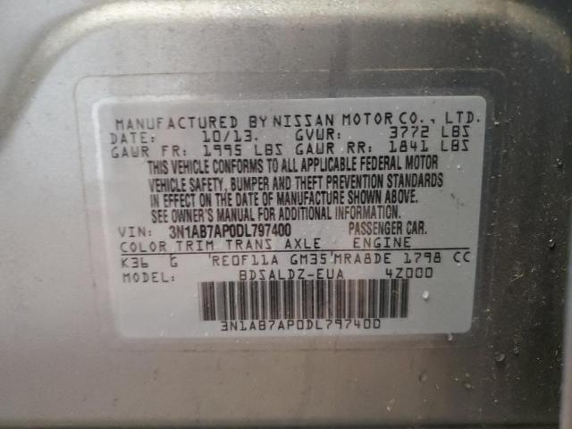 Photo 11 VIN: 3N1AB7AP0DL797400 - NISSAN SENTRA S 