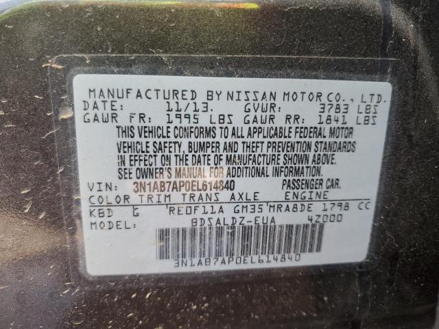 Photo 11 VIN: 3N1AB7AP0EL614840 - NISSAN SENTRA S 