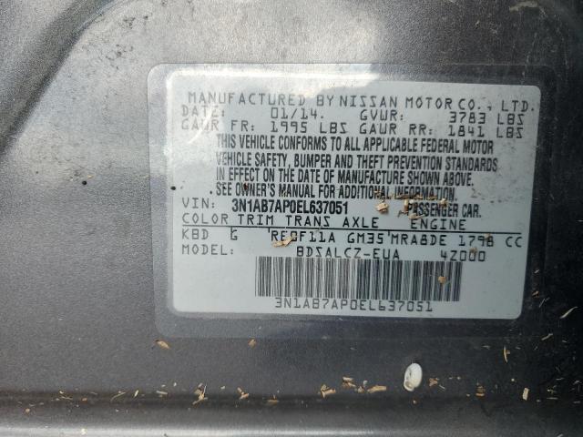 Photo 11 VIN: 3N1AB7AP0EL637051 - NISSAN SENTRA S 