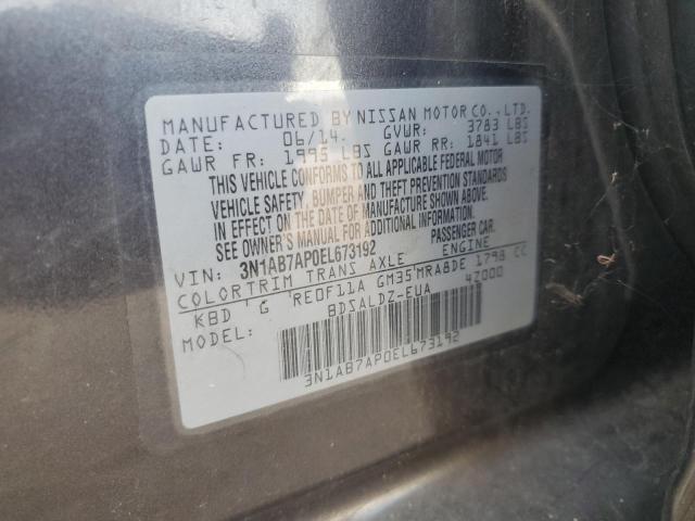 Photo 11 VIN: 3N1AB7AP0EL673192 - NISSAN SENTRA S 