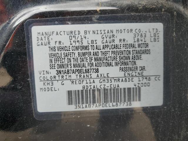 Photo 11 VIN: 3N1AB7AP0EL687738 - NISSAN SENTRA 