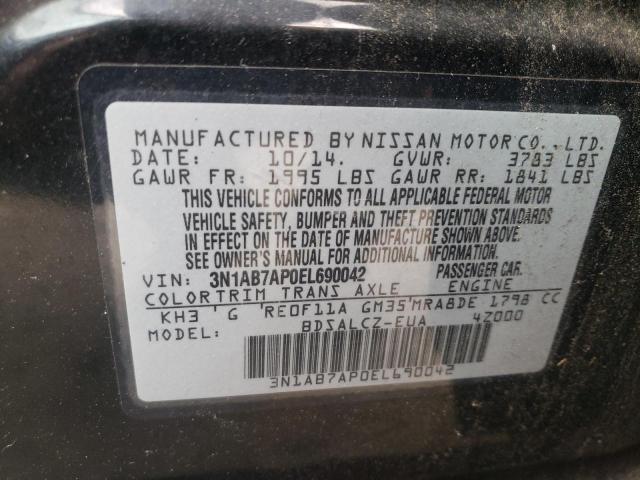 Photo 9 VIN: 3N1AB7AP0EL690042 - NISSAN SENTRA S 