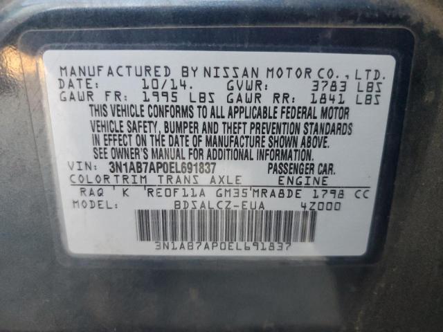 Photo 11 VIN: 3N1AB7AP0EL691837 - NISSAN SENTRA S 