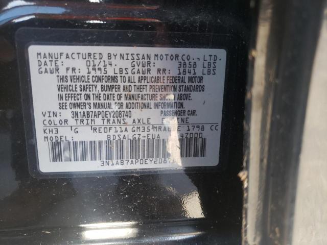 Photo 9 VIN: 3N1AB7AP0EY208740 - NISSAN SENTRA S 