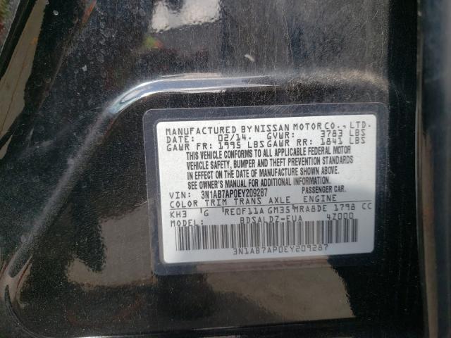 Photo 9 VIN: 3N1AB7AP0EY209287 - NISSAN SENTRA S 