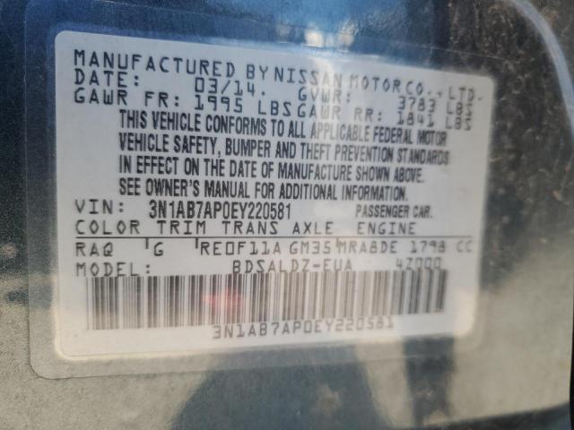 Photo 11 VIN: 3N1AB7AP0EY220581 - NISSAN SENTRA S 