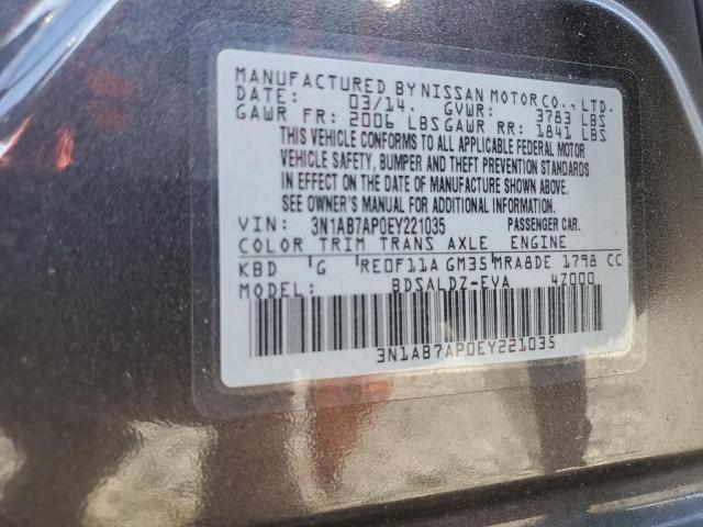 Photo 12 VIN: 3N1AB7AP0EY221035 - NISSAN SENTRA 