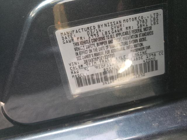 Photo 9 VIN: 3N1AB7AP0EY231290 - NISSAN SENTRA S 