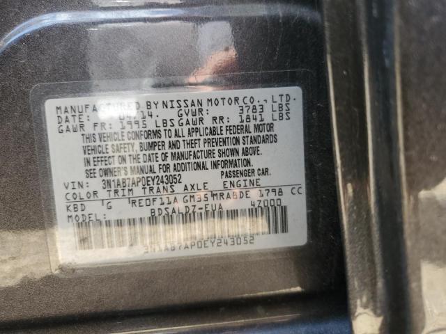 Photo 9 VIN: 3N1AB7AP0EY243052 - NISSAN SENTRA S 