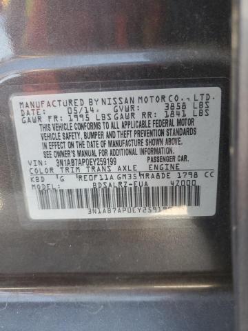 Photo 11 VIN: 3N1AB7AP0EY259199 - NISSAN SENTRA S 