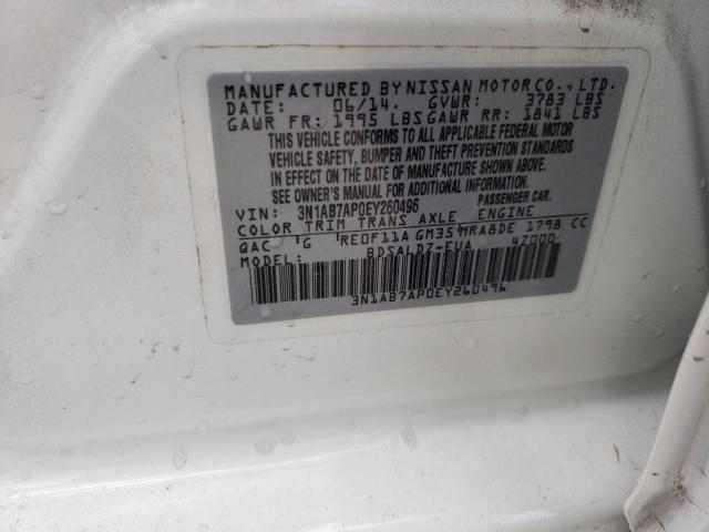 Photo 11 VIN: 3N1AB7AP0EY260496 - NISSAN SENTRA S 