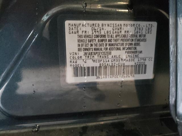 Photo 11 VIN: 3N1AB7AP0EY262698 - NISSAN SENTRA S 