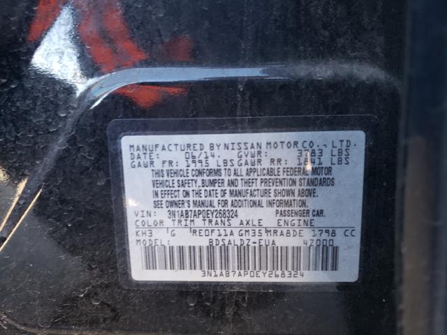 Photo 9 VIN: 3N1AB7AP0EY268324 - NISSAN SENTRA SE 