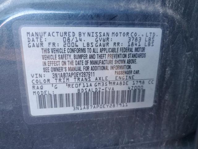 Photo 11 VIN: 3N1AB7AP0EY287911 - NISSAN SENTRA S 