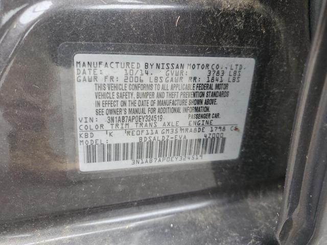 Photo 11 VIN: 3N1AB7AP0EY324519 - NISSAN SENTRA S 