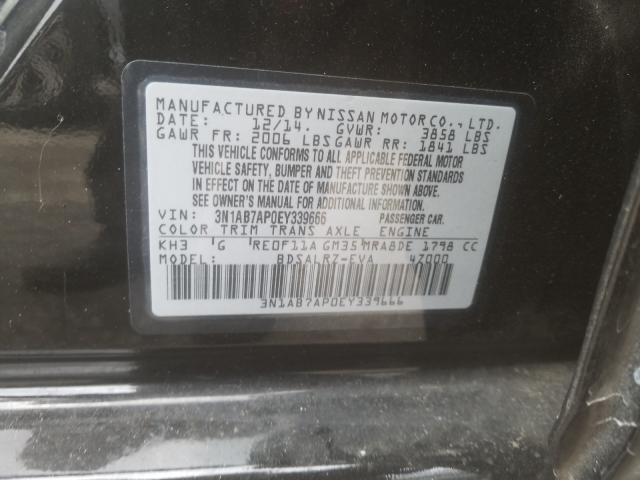 Photo 9 VIN: 3N1AB7AP0EY339666 - NISSAN SENTRA S 