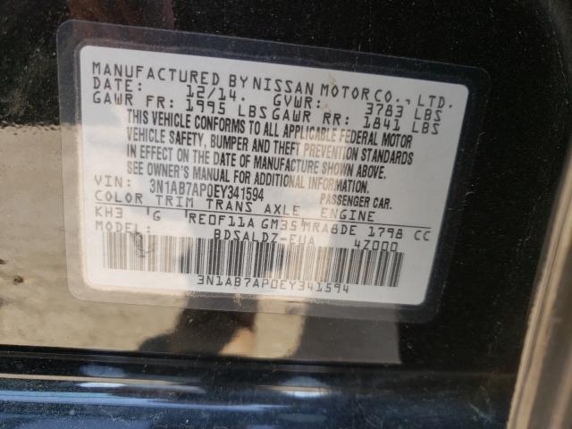 Photo 9 VIN: 3N1AB7AP0EY341594 - NISSAN SENTRA S 