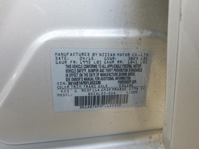 Photo 9 VIN: 3N1AB7AP0FL652330 - NISSAN SENTRA S 