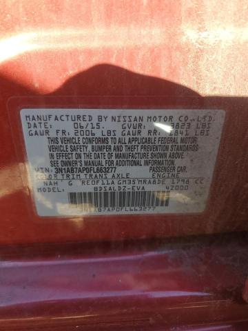 Photo 11 VIN: 3N1AB7AP0FL663277 - NISSAN SENTRA S 