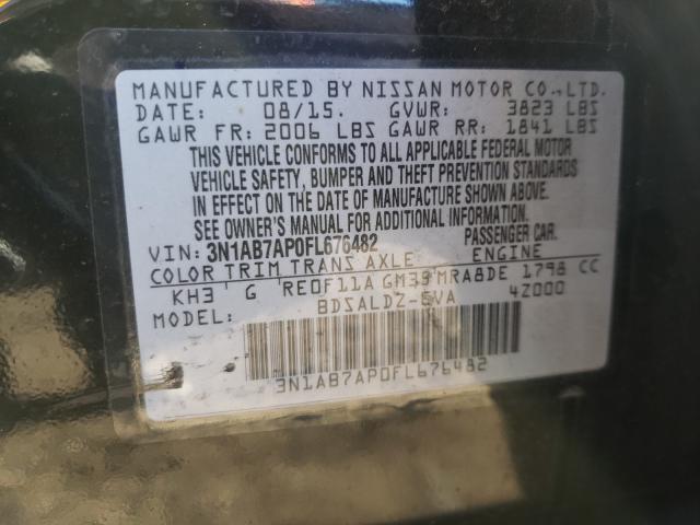 Photo 9 VIN: 3N1AB7AP0FL676482 - NISSAN SENTRA S 