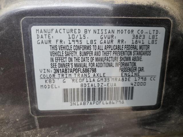 Photo 11 VIN: 3N1AB7AP0FL686798 - NISSAN SENTRA 