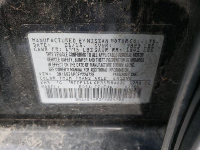 Photo 11 VIN: 3N1AB7AP0FY224728 - NISSAN SENTRA S 