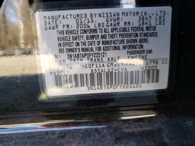 Photo 9 VIN: 3N1AB7AP0FY225121 - NISSAN SENTRA S 